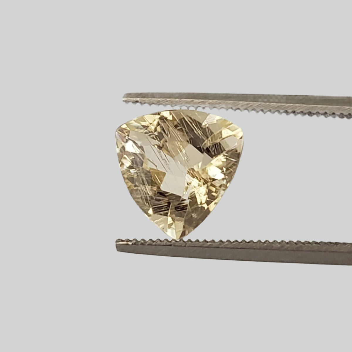  Rutile Scapolite | Trilliant Cut | Yellow | 9mm 