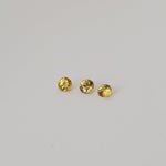  Sapphire | 3 Piece Sapphire Parcel | Round Cut | Canary Yellow | 2.2 - 2.4mm 