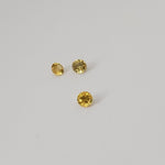  Sapphire | 3 Piece Sapphire Parcel | Round Cut | Canary Yellow | 2.2 - 2.4mm 