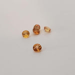  Sapphire | Round Cut | Orange | 2.7mm 