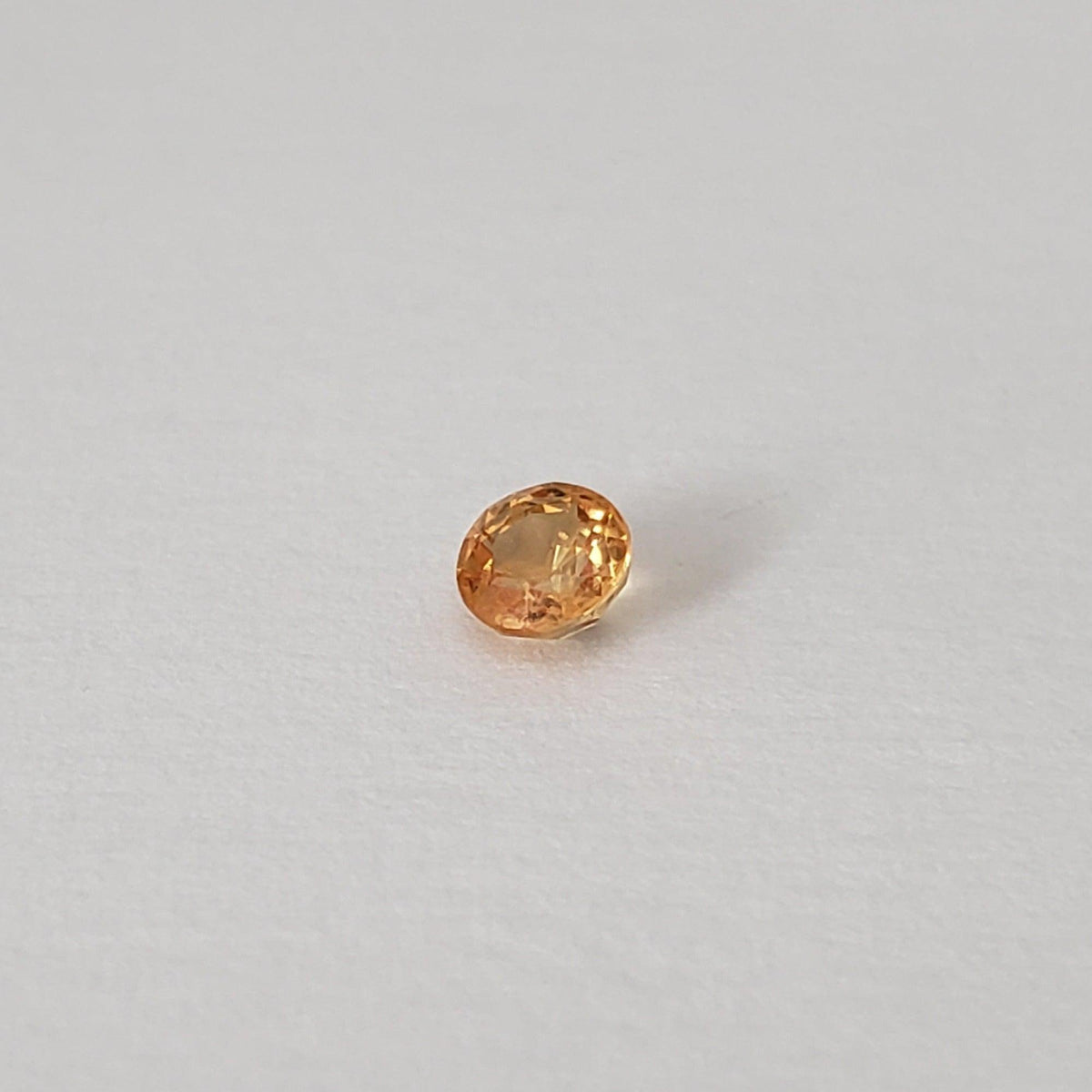  Sapphire | Round Cut | Orange Gold | 3.5mm .25ct 