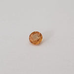  Sapphire | Round Cut | Orange Gold | 3.5mm .25ct 