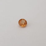  Sapphire | Round Cut | Orange Gold | 3.5mm .25ct 