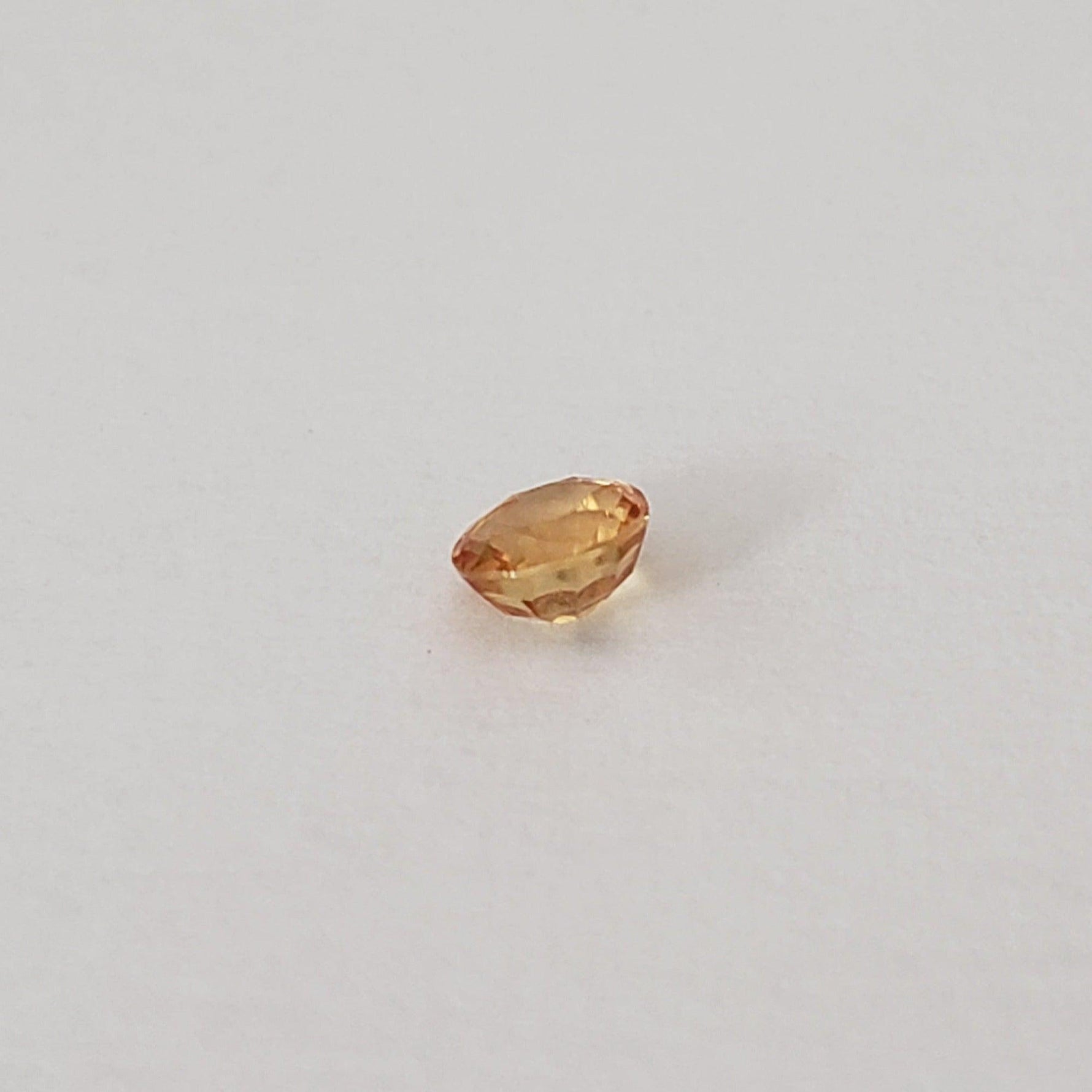  Sapphire | Round Cut | Orange Gold | 3.5mm .25ct 