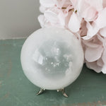  Selenite Satin Spar Sphere 74 mm, 2.9 in 496 grams 