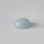  Silky Aquamarine | Oval Cabochon | Light Blue | 12X10mm 5.8ct 