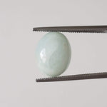  Silky Aquamarine | Oval Cabochon | Light Blue | 12X9.7mm 5.1ct 