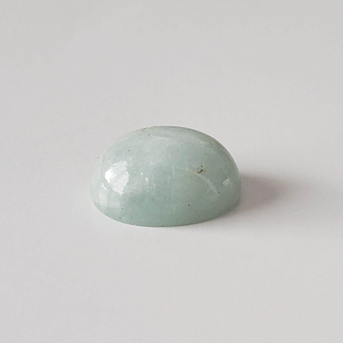  Silky Aquamarine | Oval Cabochon | Light Blue | 12X9.7mm 5.1ct 