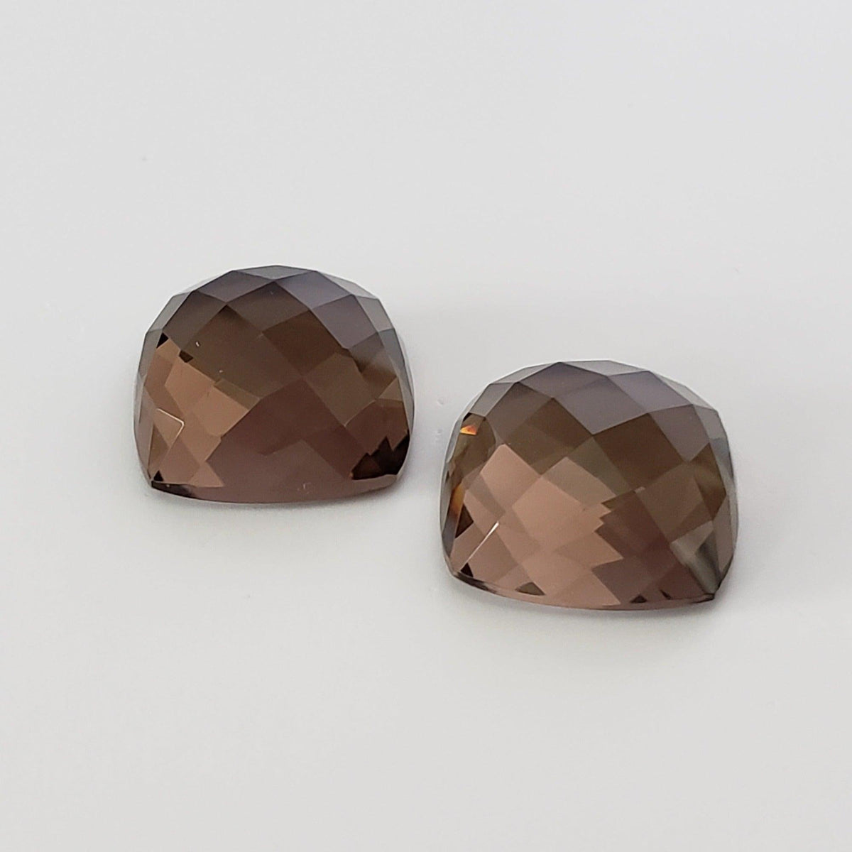 Smoky Quartz | Antique Cushion Checkerboard | 16mm