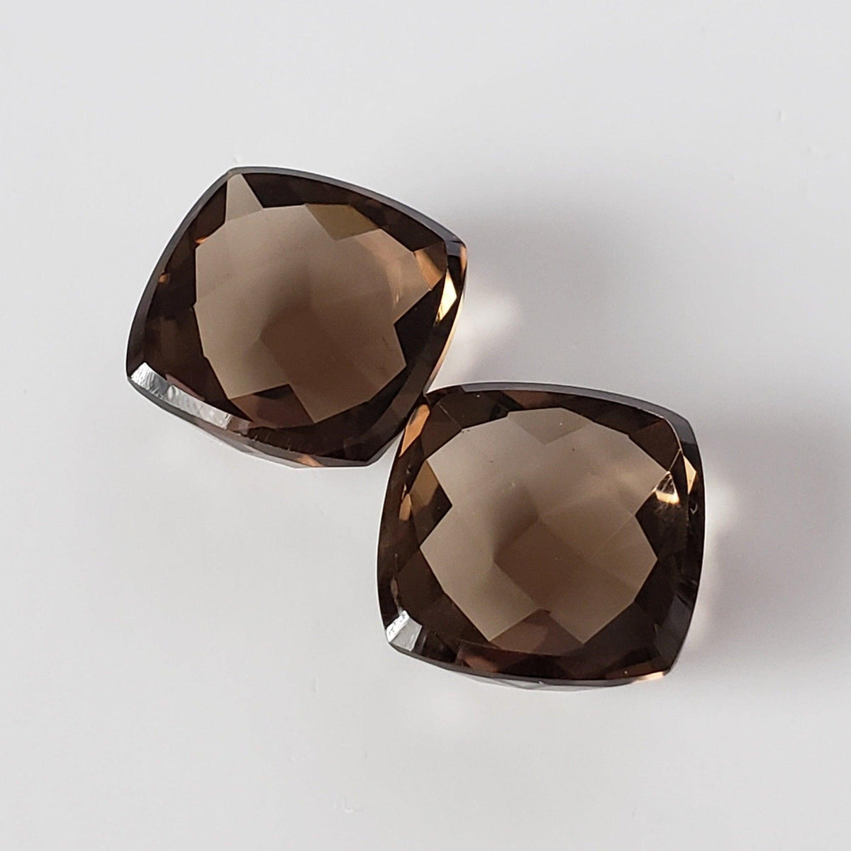 Smoky Quartz | Antique Cushion Checkerboard | 16mm