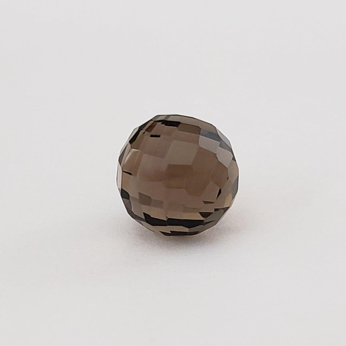  Smoky Quartz | Faceted Sphere | 10 mm 7.1 Ct 