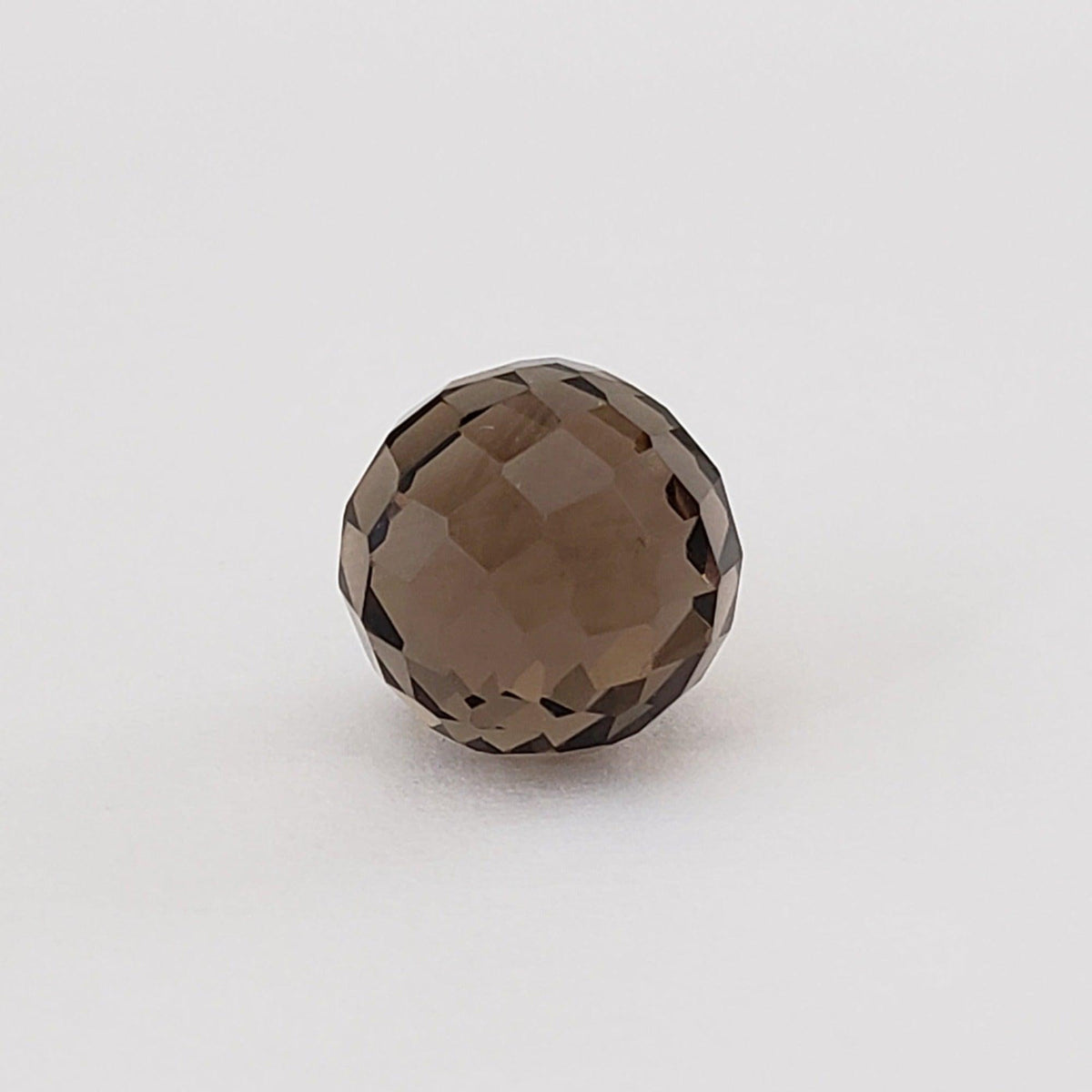  Smoky Quartz | Faceted Sphere | 10 mm 7.1 Ct 