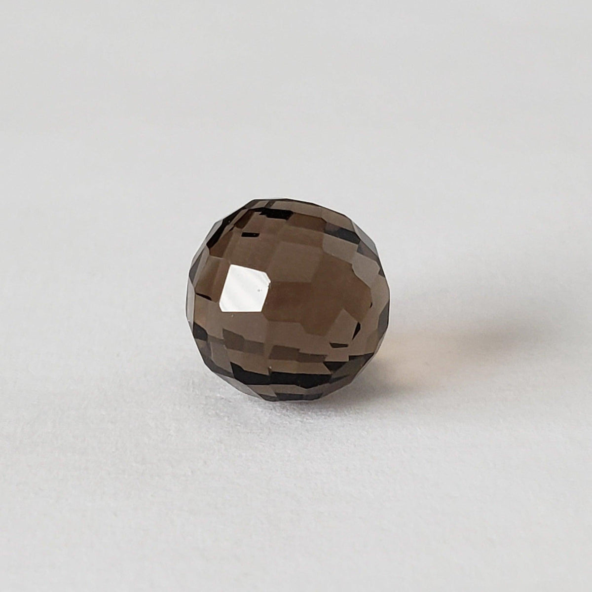  Smoky Quartz | Faceted Sphere | 10 mm 7.1 Ct 