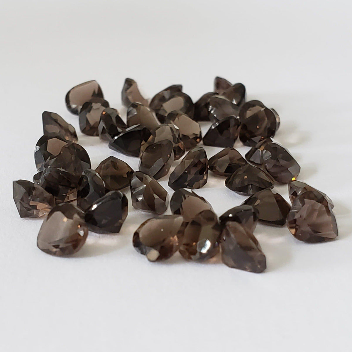 Dark Smoky Quartz | Heart Shape Cut | 6mm