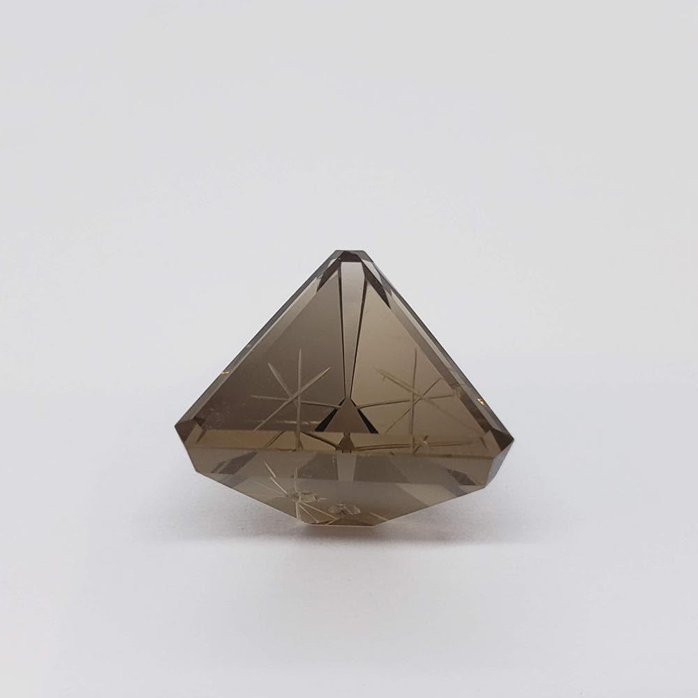  Smoky Quartz | Modified Laser Cut Triangle | 22x19mm 16.28ct 