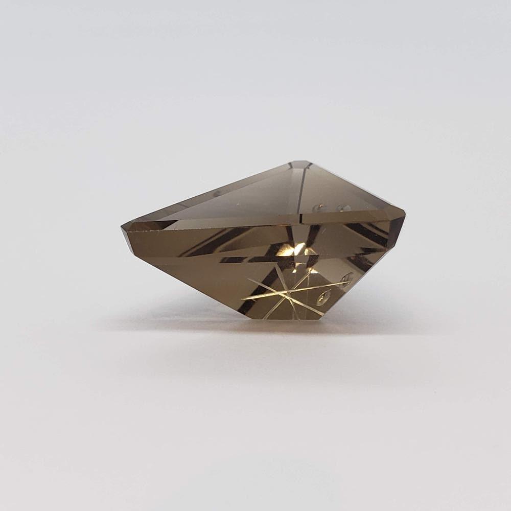  Smoky Quartz | Modified Laser Cut Triangle | 22x19mm 16.28ct 