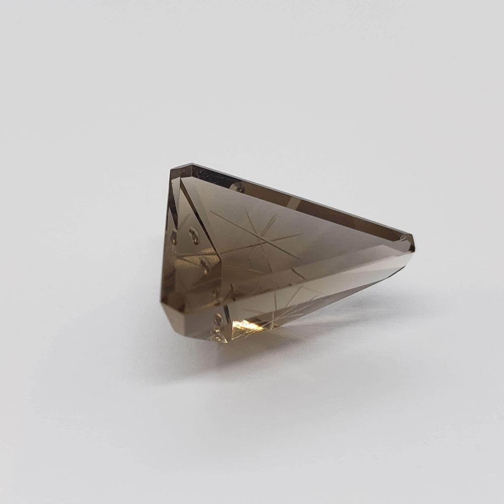  Smoky Quartz | Modified Laser Cut Triangle | 22x19mm 16.28ct 