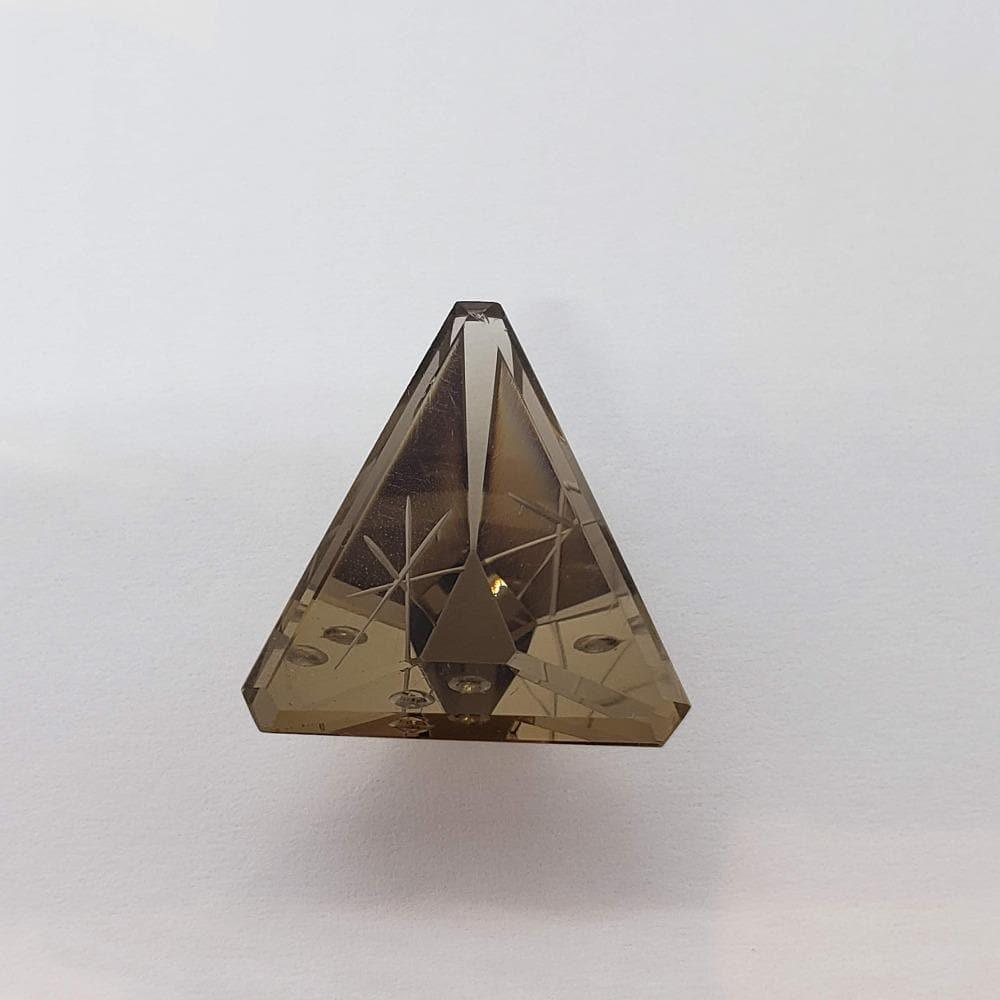 Smoky Quartz | Modified Laser Cut Triangle | 22x19mm 16.28ct