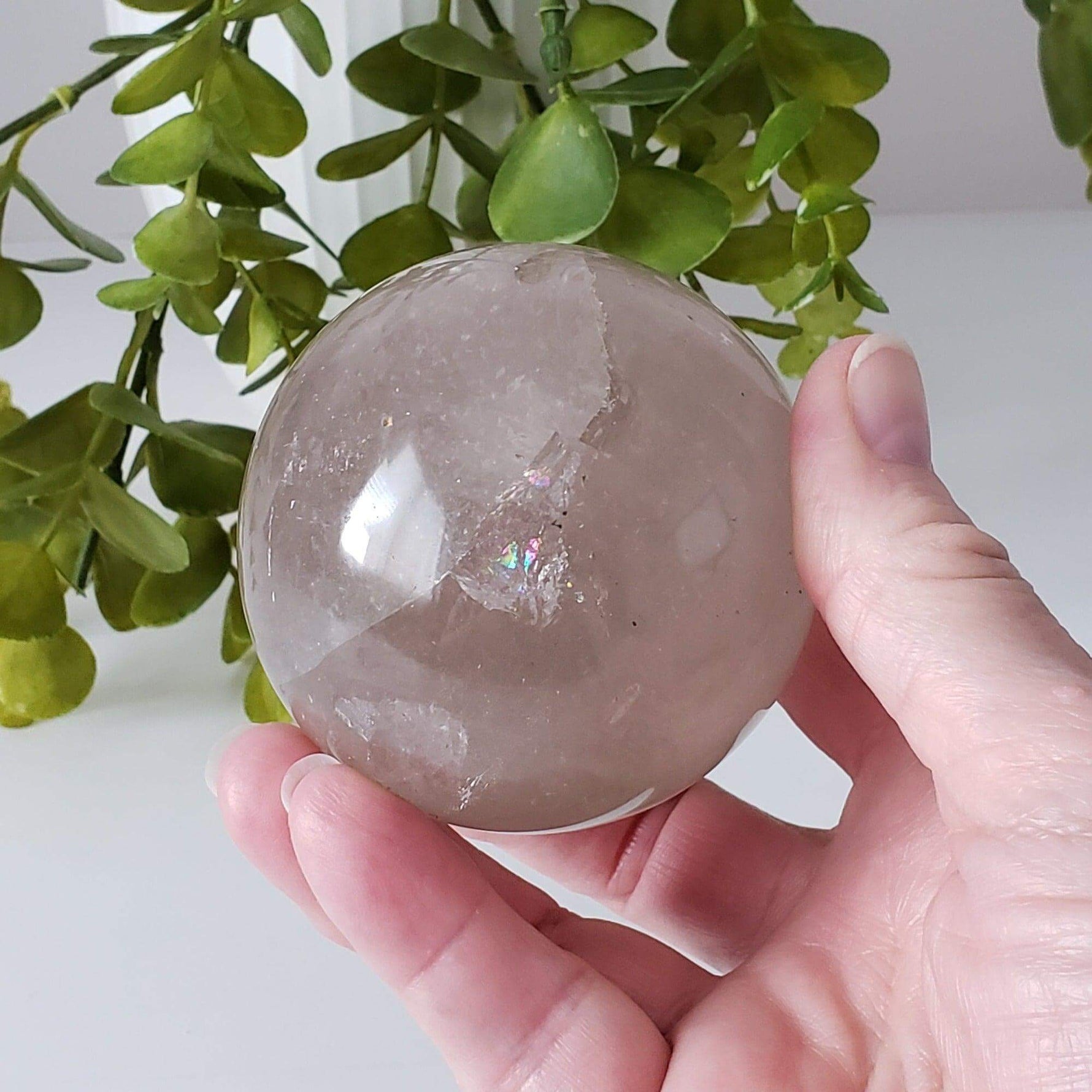 Smoky Quartz Sphere | 71 mm 2.8 inches | 476 Grams | Included | Brazil