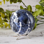  Sodalite Sphere 70 mm, 2.75 in 412 grams from Brazil 