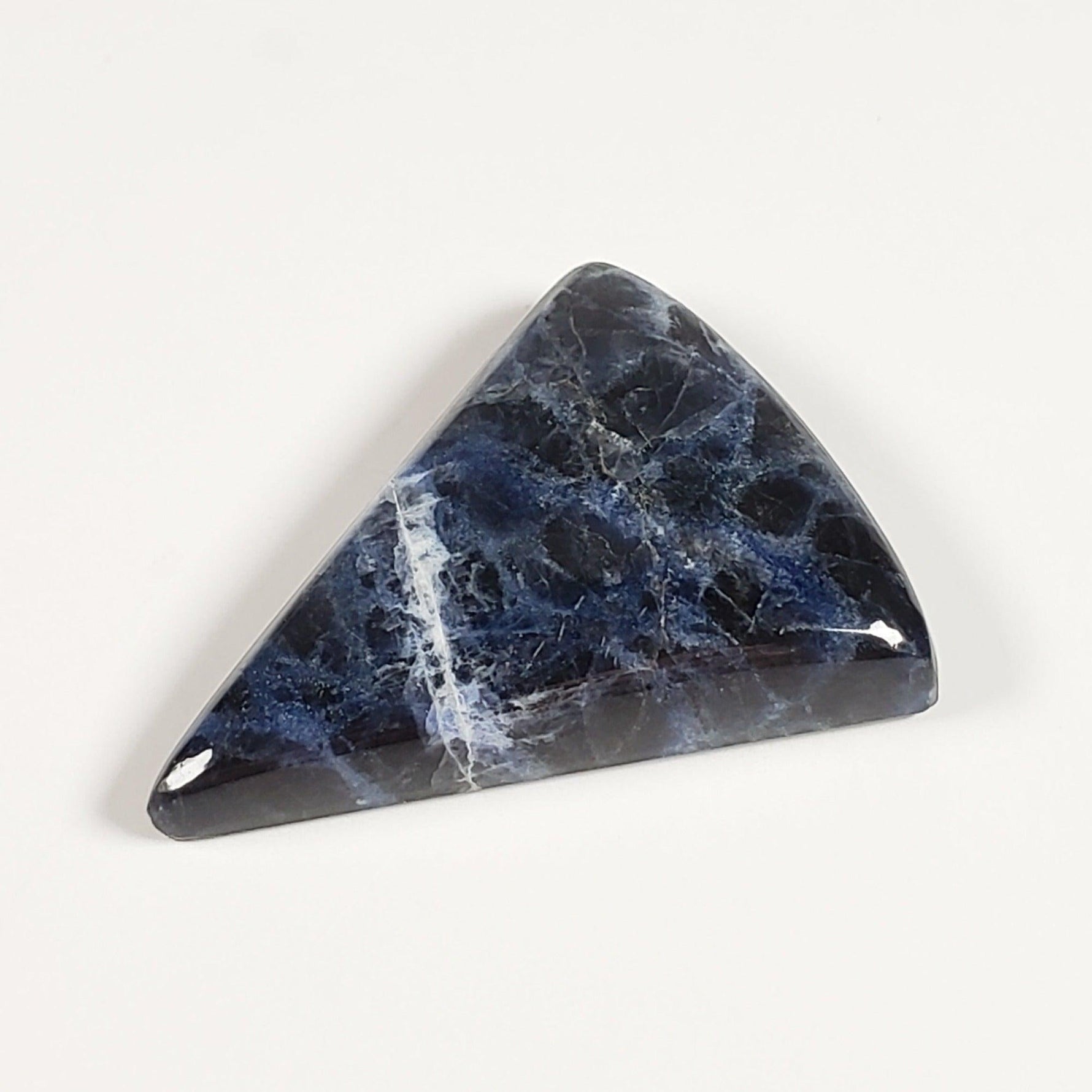 Sodalite | Triangular Cabochon | Navy Blue | 36x29mm 39.7ct