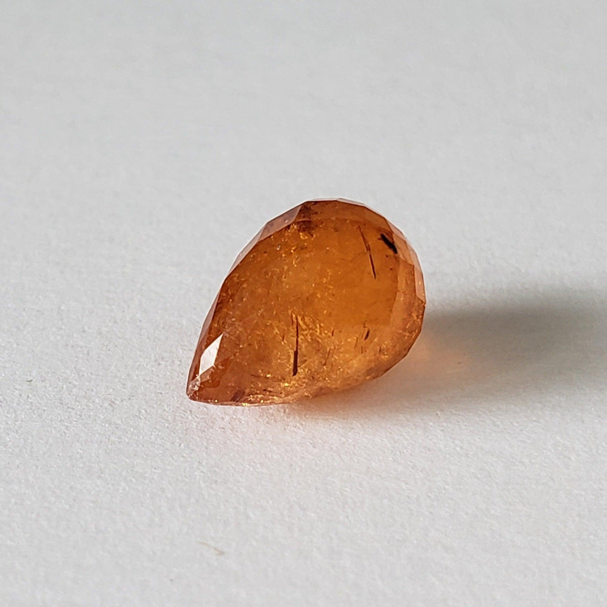  Spessartite Garnet | Briolette | Orange | 11x7mm 5.27ct 