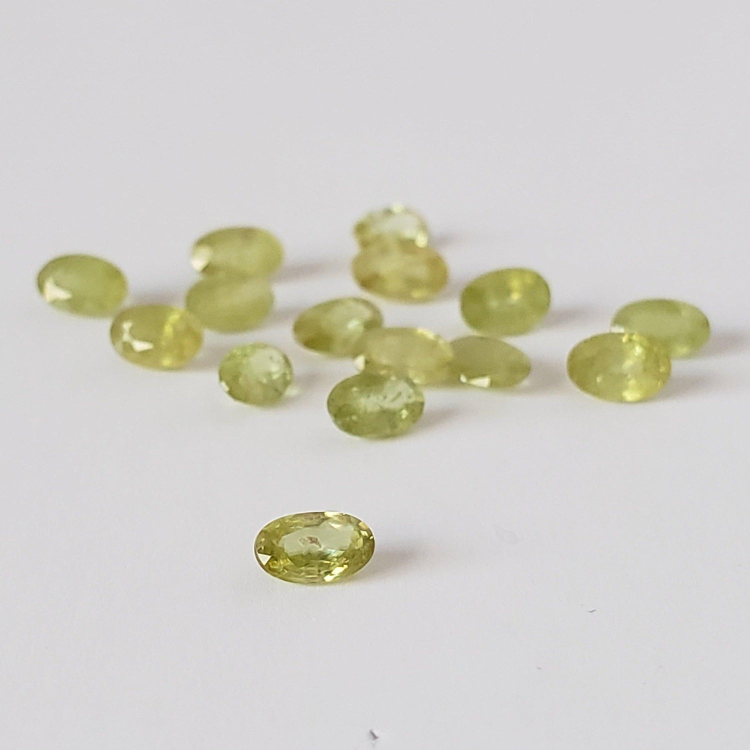  Sphene | Oval Cut | Lime Green | 5x3mm 