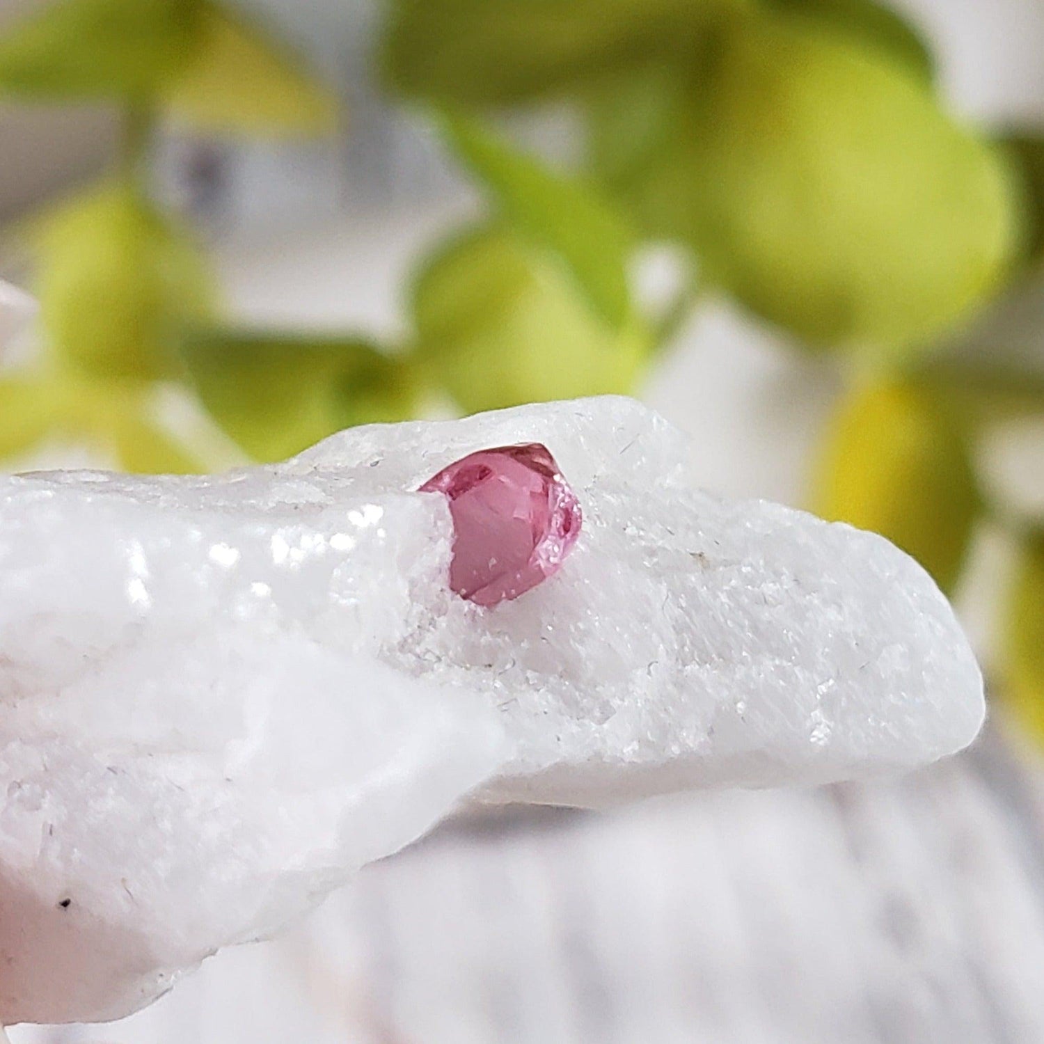 Spinel Crystal in Marble Host | Red Spinel | 12.4 gr, 61.9 ct | Mogok, Myanmar