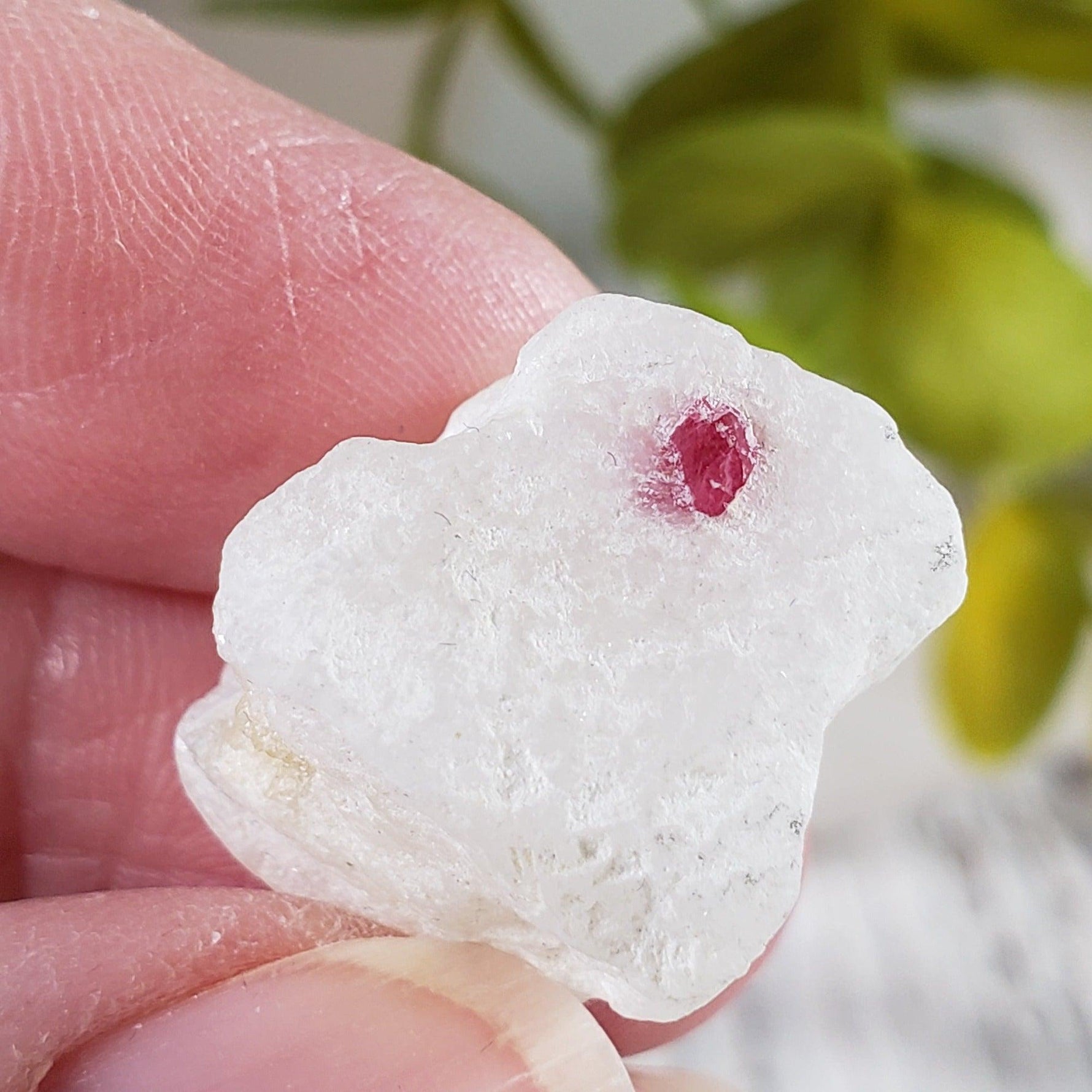 Spinel Crystal in Marble Host | Red Spinel | 9 gr, 45.6 ct | Mogok, Myanmar