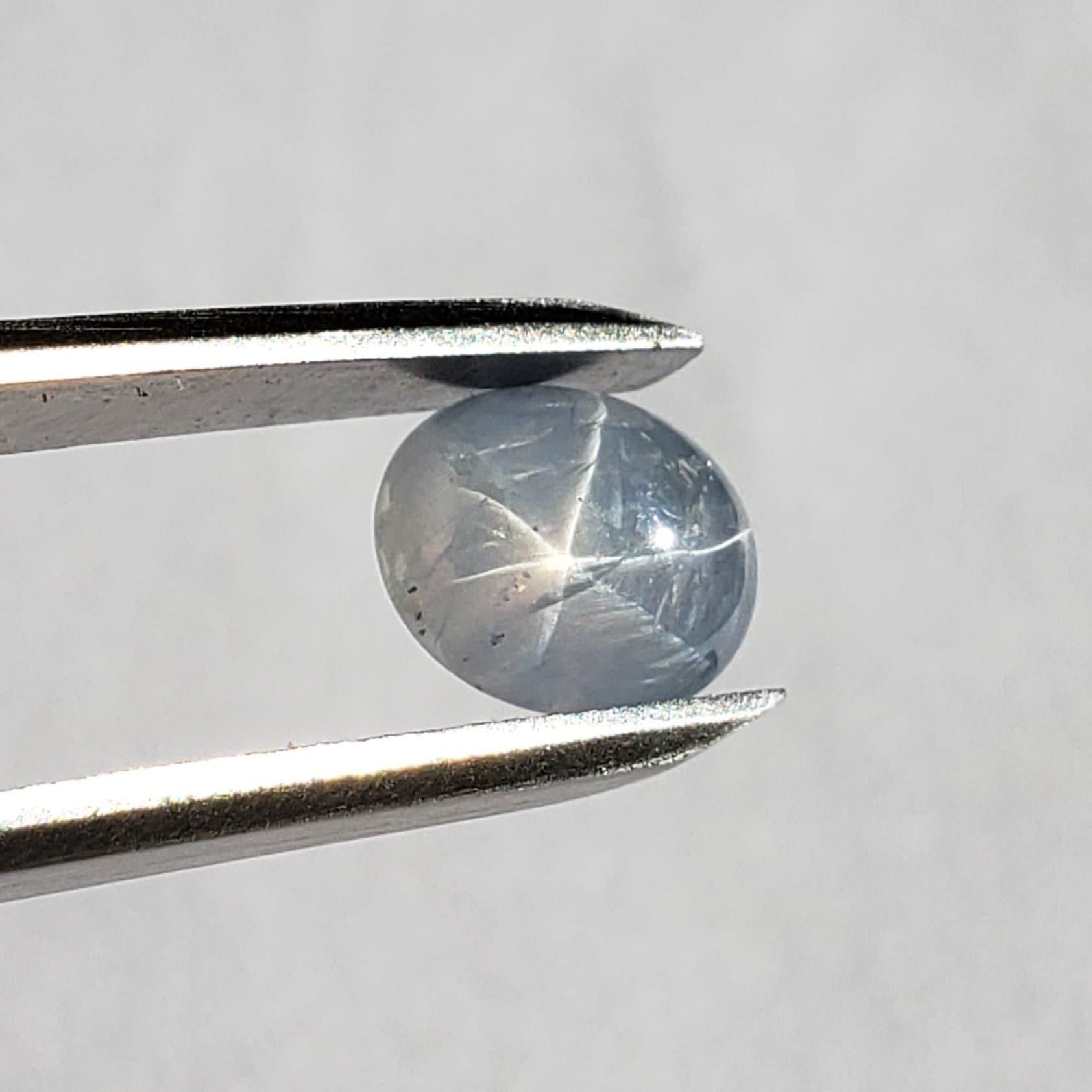  Star Sapphire | Oval Cabochon | Superb Natural 6 Ray | Blue | 9x7.5mm 