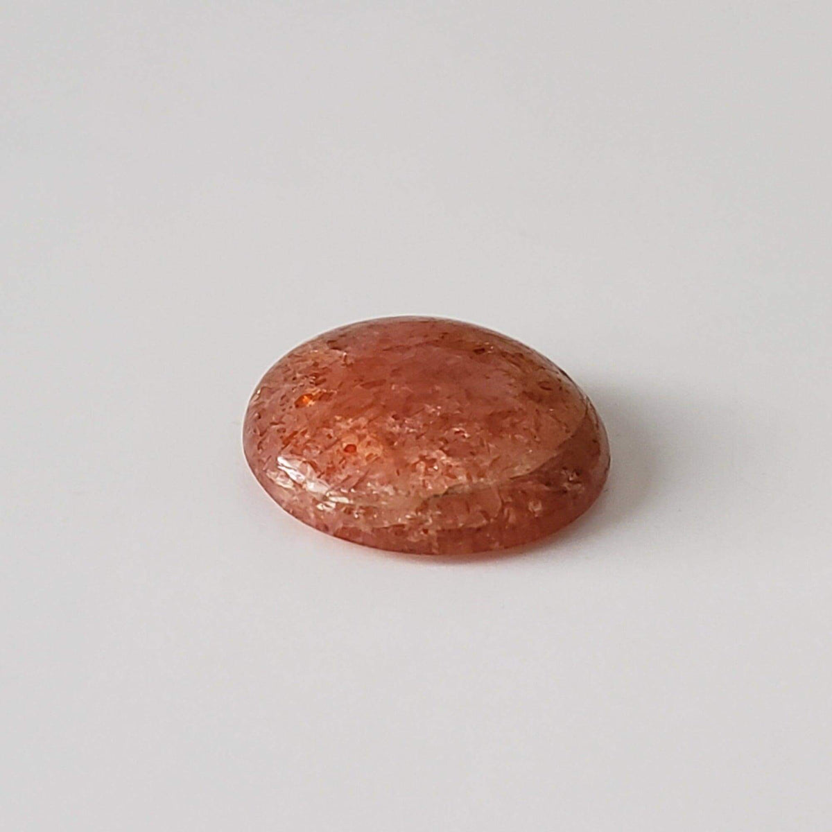  Sunstone | Round Cabochon | Orange Red | 11.5mm 3.5ct 