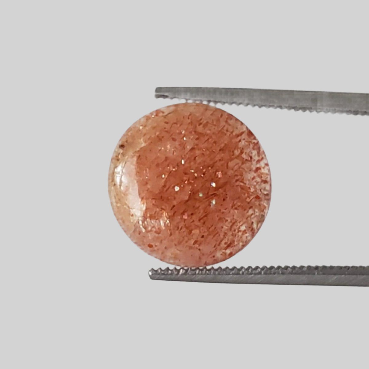  Sunstone | Round Cabochon | Orange Red | 11.5mm 3.5ct 