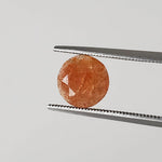  Sunstone | Round Cut | Orange Red | 8mm 1.26ct  