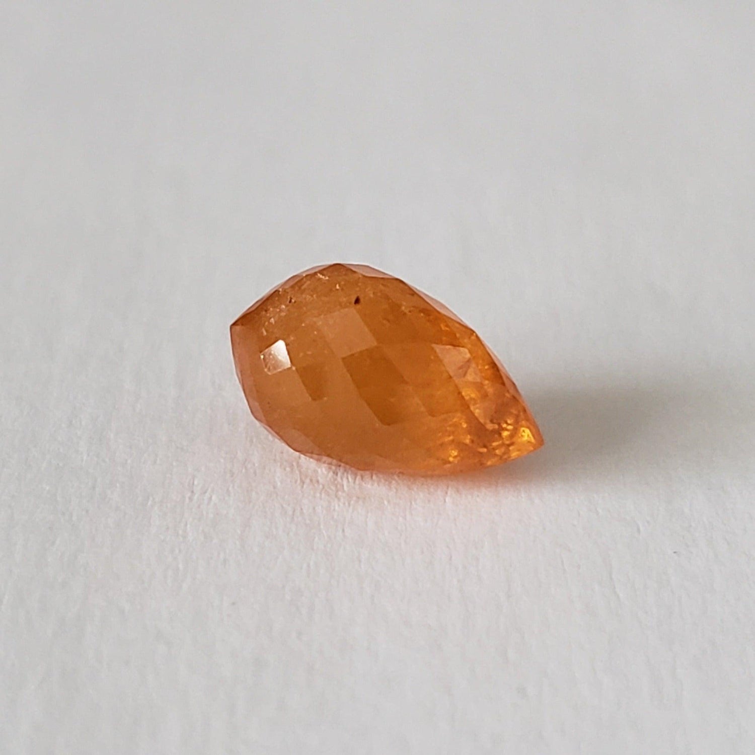Tangerine Garnet | Briolette | Orange | 11.3x6.8mm 4.9ct