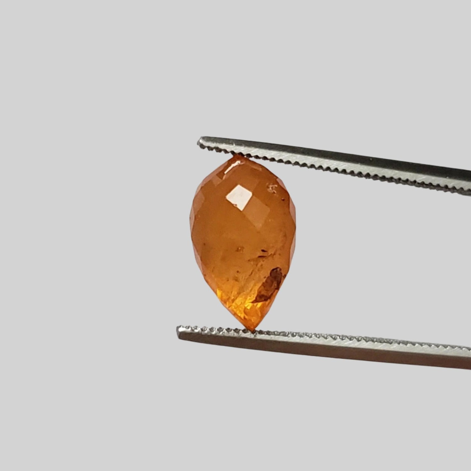  Tangerine Garnet | Briolette | Orange | 11.3x6.8mm 4.9ct 