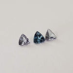  3 Piece Lot of Loose Tanzanite Gemstones Trilliant Cut 0.62tcw 