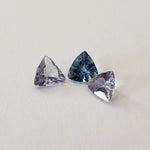  3 Piece Lot of Loose Tanzanite Gemstones Trilliant Cut 0.62tcw 