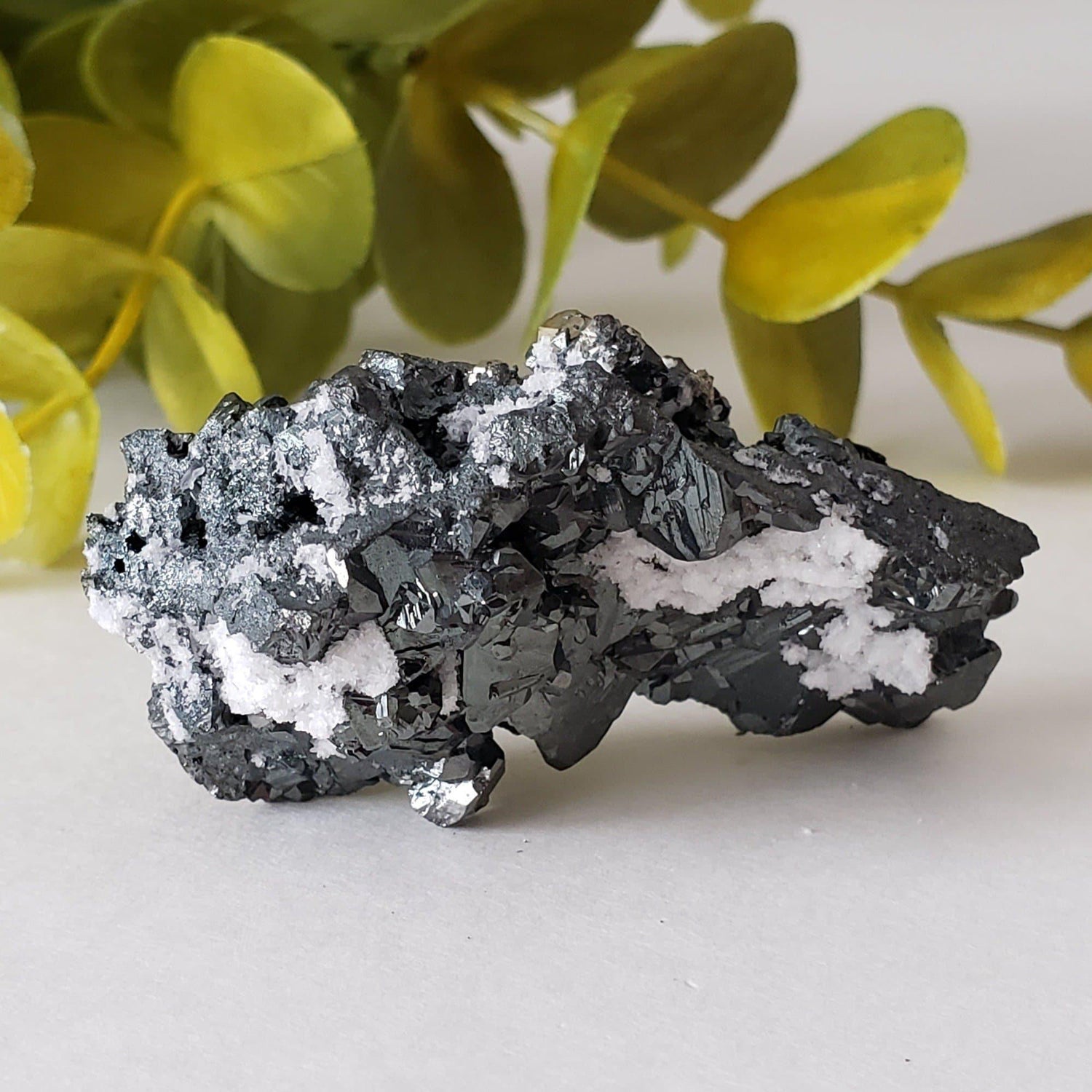 Tetrahedrite, Pyrite and Calcite Crystal Cluster | 43.8 Grams | Lima, Peru