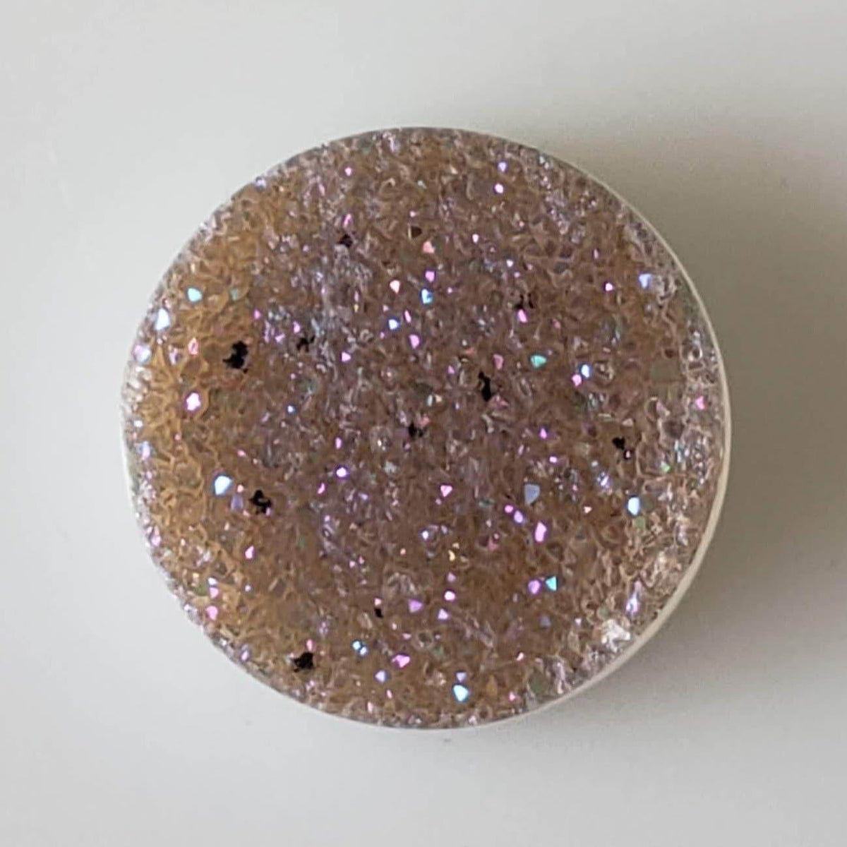 Titanium Druzy | Round Tablet | Irish Dream Rainbow Drusy | 12mm