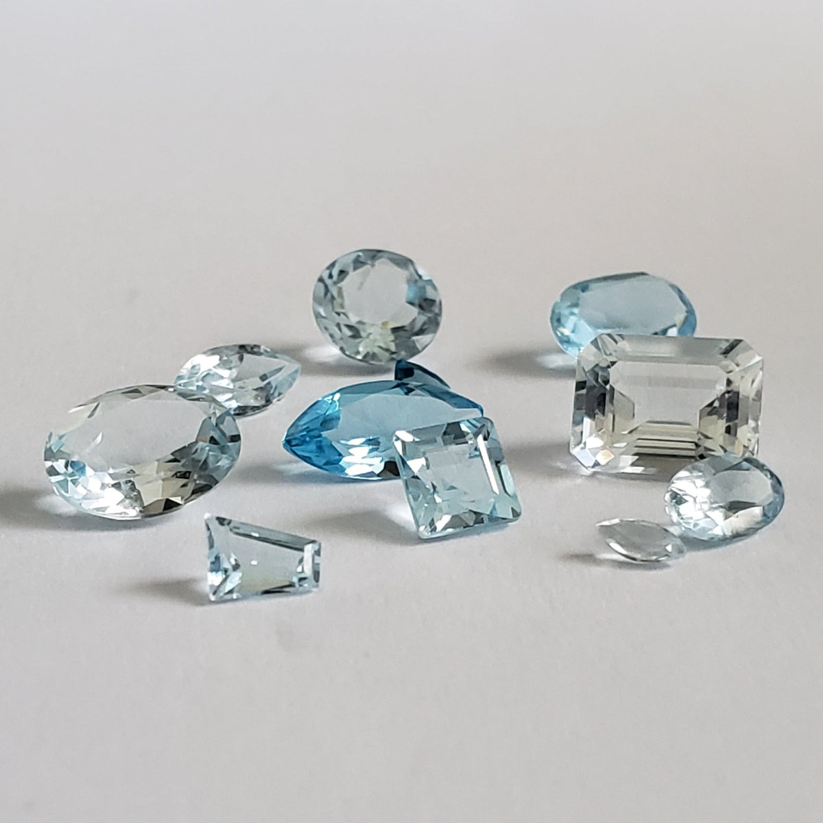  Topaz | 11 Piece Blue Topaz Parcel | Mixed Shape | Mixed Size | 9.7ct 