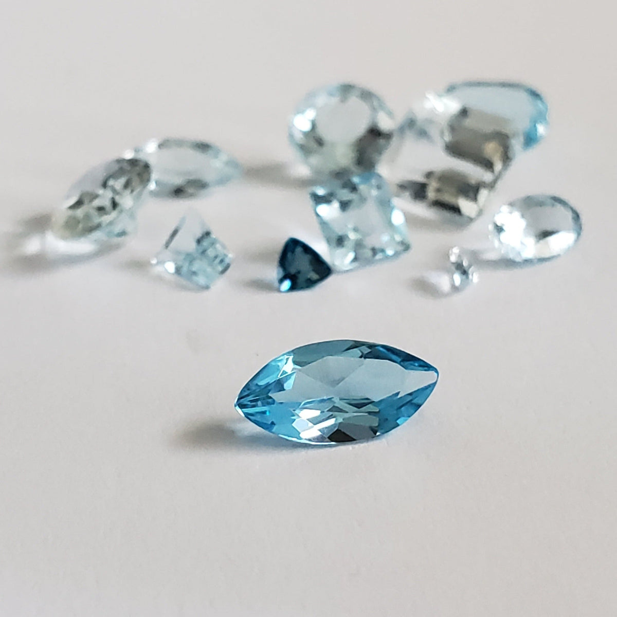  Topaz | 11 Piece Blue Topaz Parcel | Mixed Shape | Mixed Size | 9.7ct 