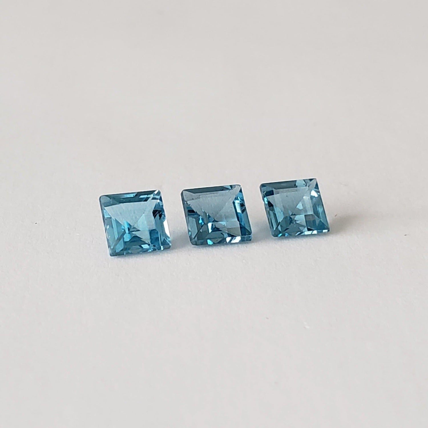  Topaz | Square Cut | Swiss Blue | 5mm 