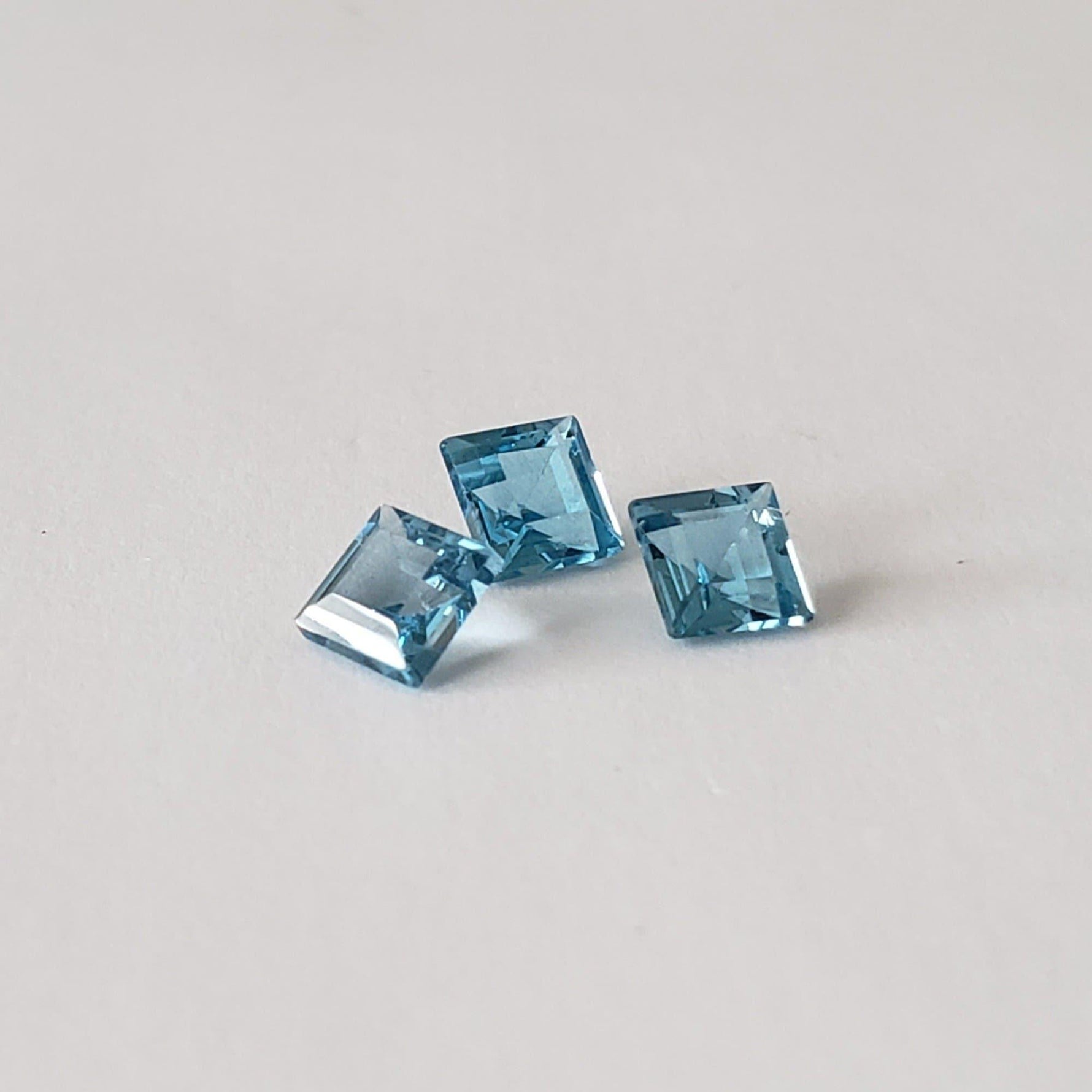  Topaz | Square Cut | Swiss Blue | 5mm 