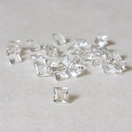 Topaz | Square Cut | White | 3mm