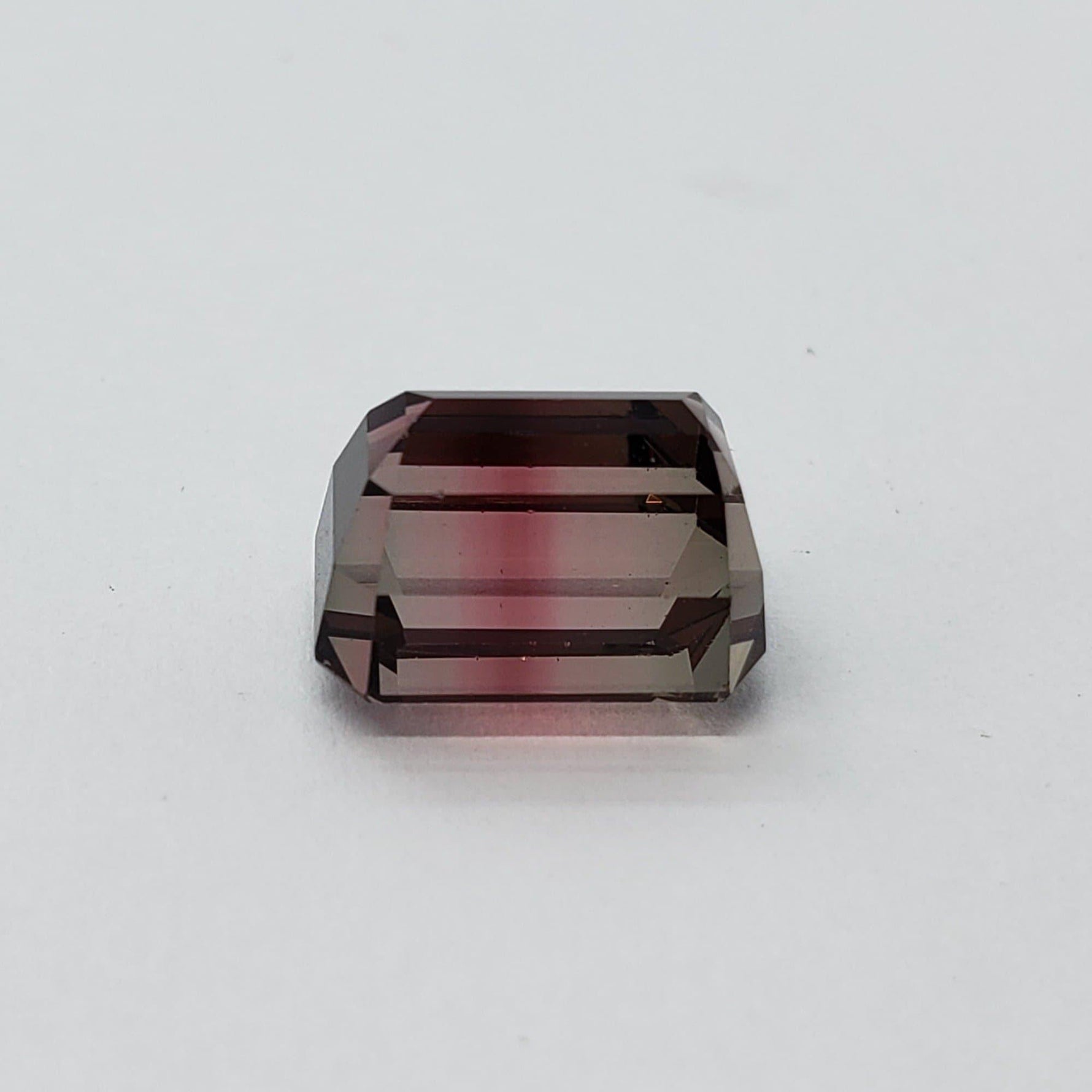 Tourmaline | Octagon Cut | Pink Orange-Green Bi-color | 10.7x7.7mm 5.62ct