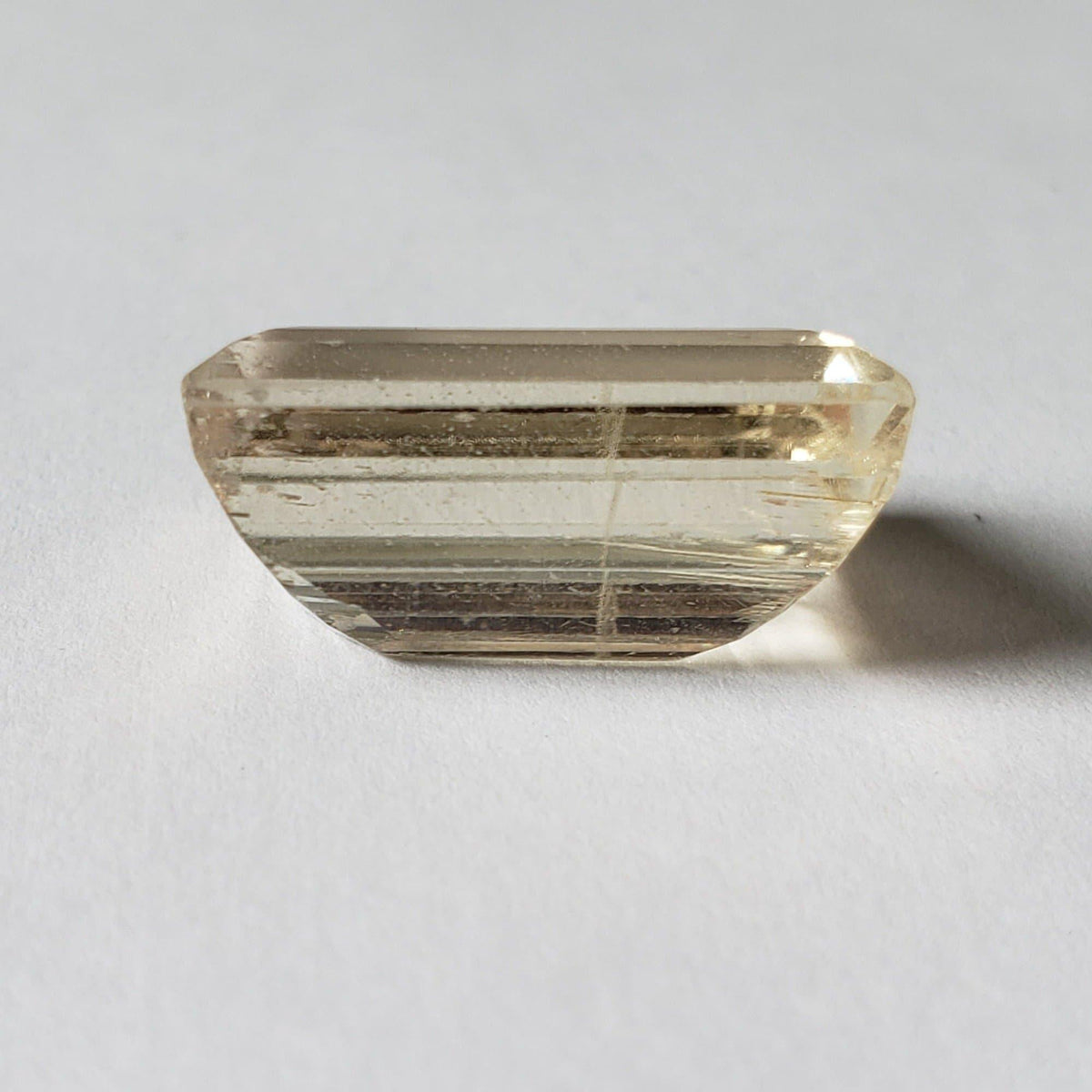  Triphane Spodumene Baguette Cut Light Canary Yellow 19x13mm 30.63ct 