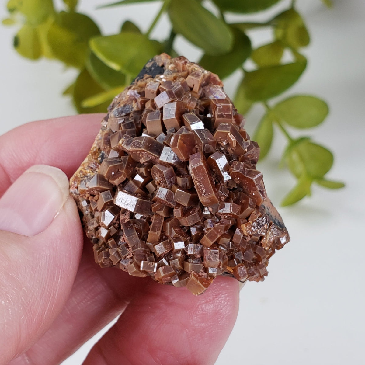 Vanadinite Crystal | Rare Cubic Brown Mineral |  182.3 CT | Mibladen, Morocco