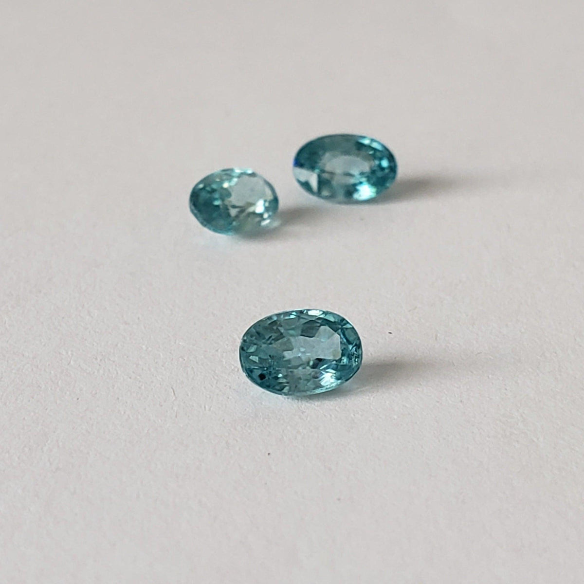  Zircon | Oval Cut | Blue | 6x4mm | Cambodia 