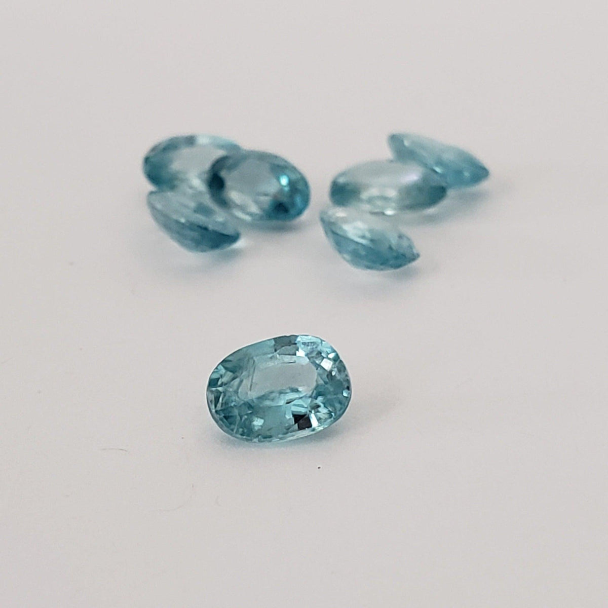  Zircon | Oval Cut | Blue | 7x5mm | Cambodia 