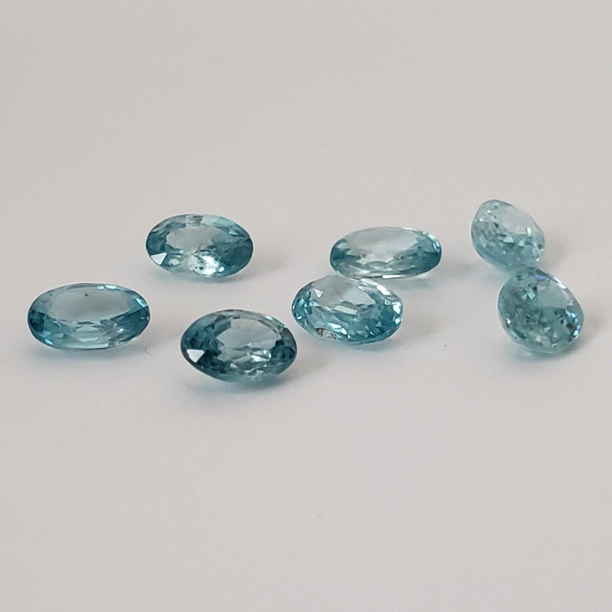  Zircon | Oval Cut | Blue | 7x5mm | Cambodia 